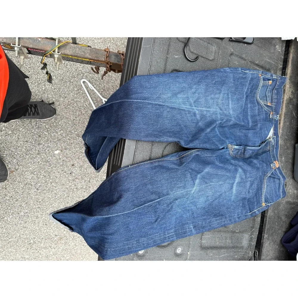 Levi's 501 Original Fit Jeans Men's W40 L30 Button Fly Blue Denim‎ Straight Leg - Picture 4 of 4